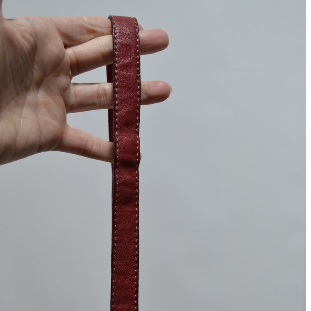Tignanello Red Leather Crossbody Purse - Picture 13 of 15